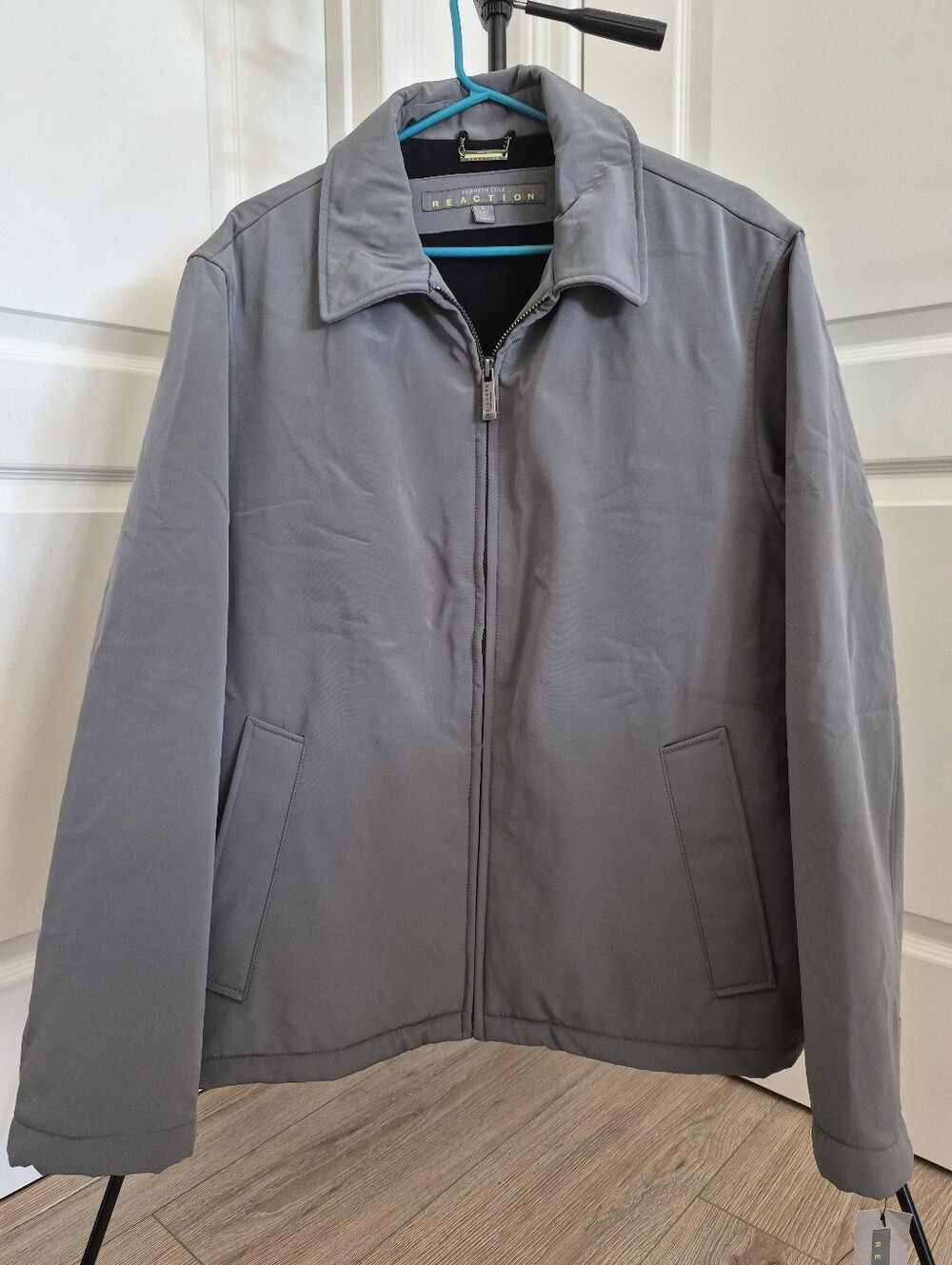 Kenneth Cole Reaction Men's Light Gray Zip Jacket